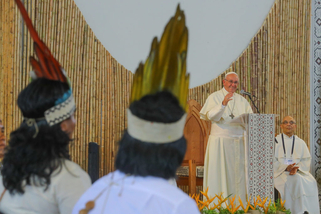 ENCONTRO AMAZÓNICO Presidente Kuczynski participa do encontro do papa Francisco com os povos da AmazIonia Amazonía em Puerto Maldonado. Foto Andres Valle/Fotos Públicas, 19/01/2018