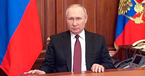 El presidente ruso, Vladímir Putin, se dirige a la nación el 24 de febrero. AP (Reprodução do El País)